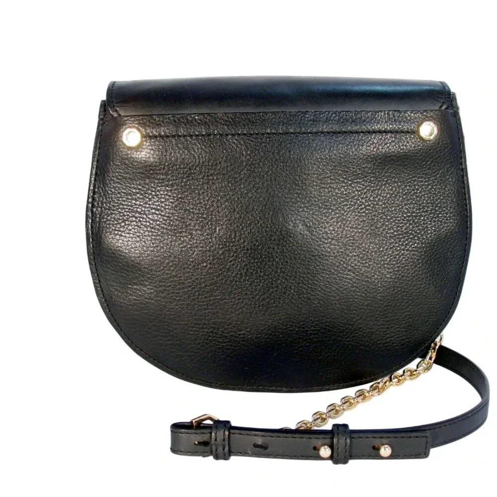 LOUISE et CIE Jael $278 Leather Crossbody Gold Chain Strap Bag - Picture 5 of 9